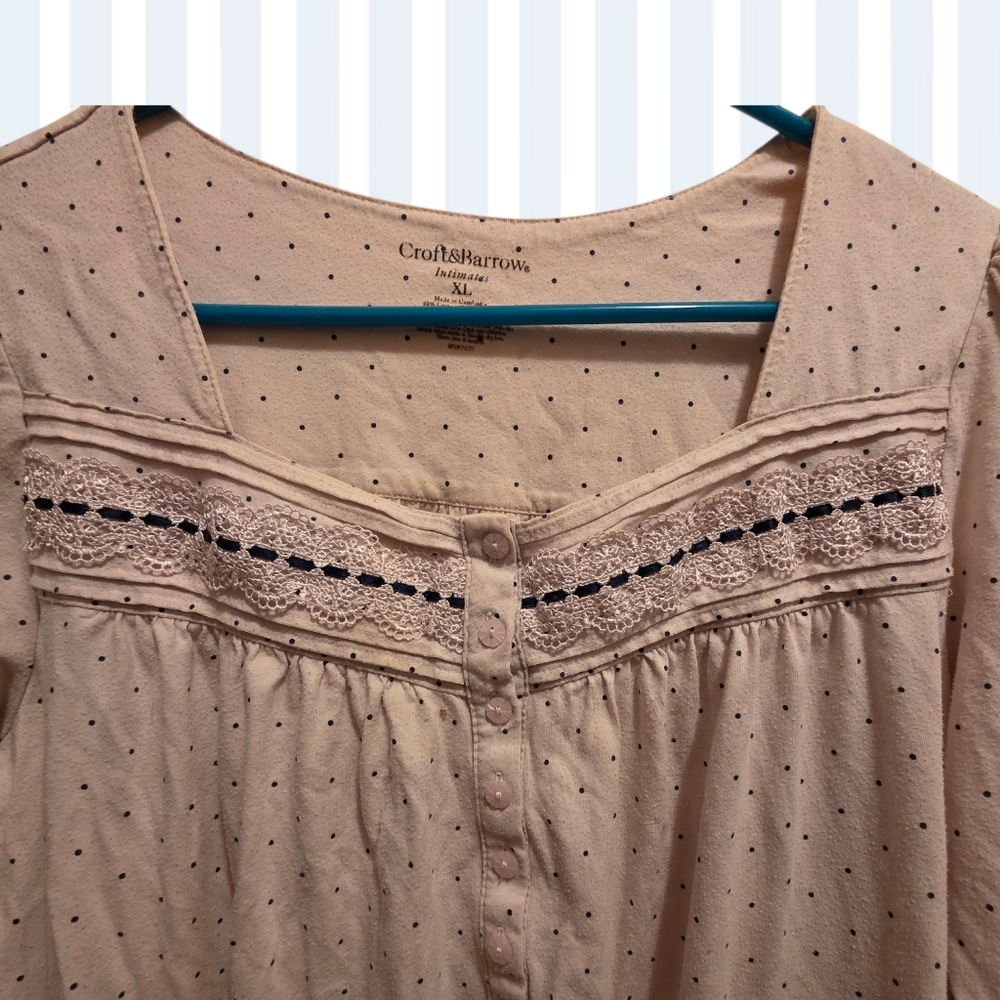 Croft & Barrow Pink Nightgown - Picture 4 of 6